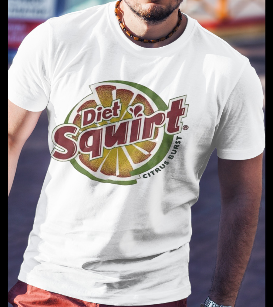 Diet Squirt Citrus Burst Retro Beverage Label T-Shirt