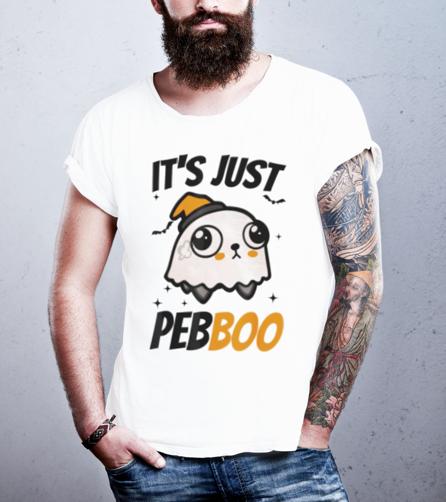 It's Just PebBoo Halloween Ghost Plush Cute Kawaii Spooky T-Shirt