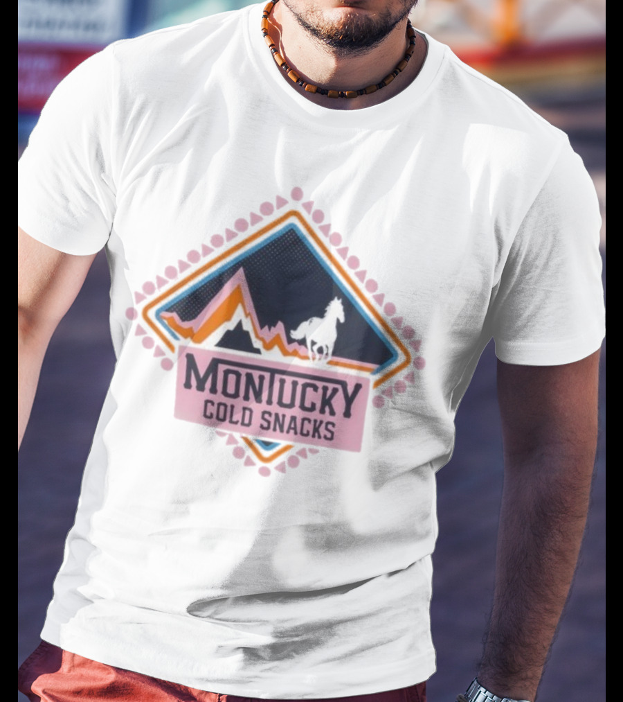 Montucky Cold Snacks Mountain Horse Diamond Scene T-Shirt