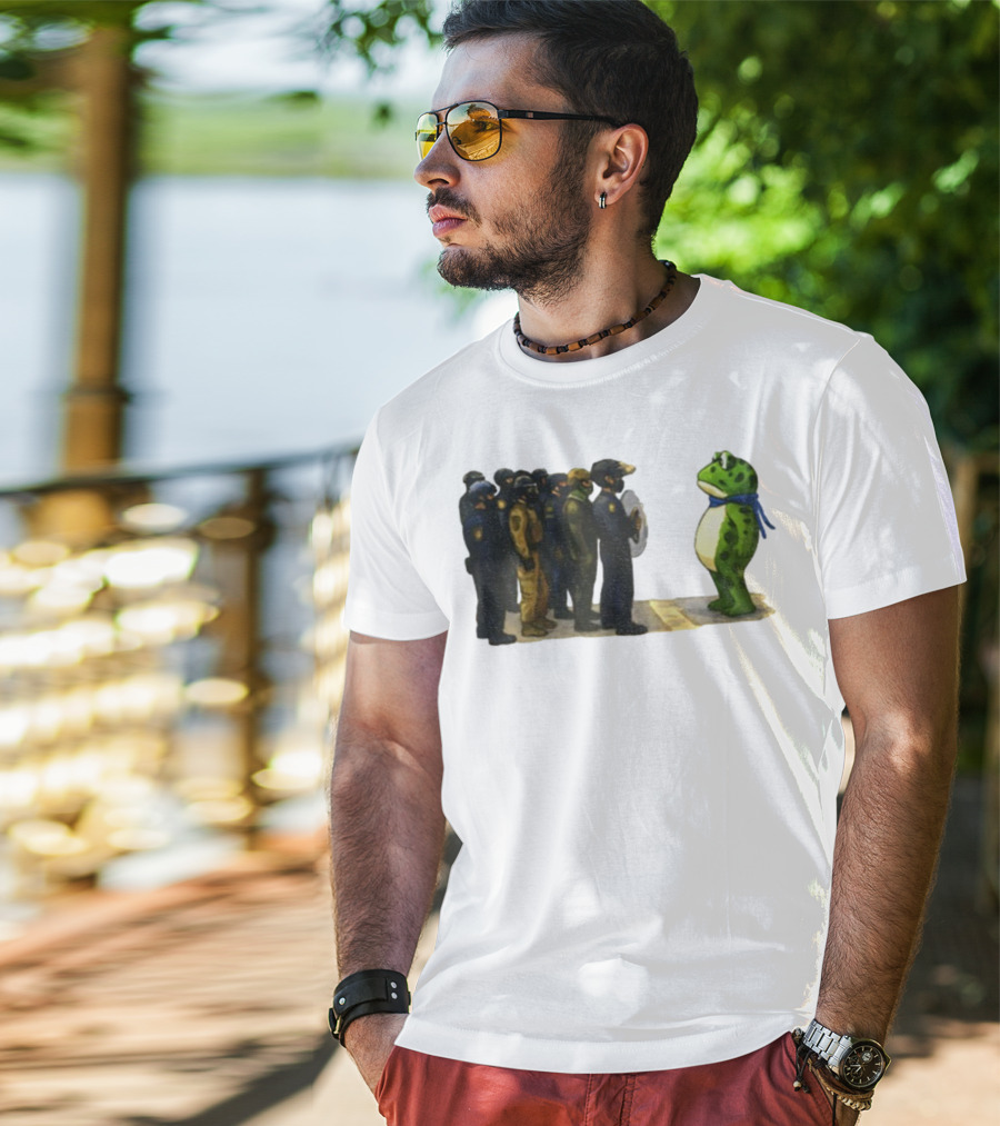 Portland Frog Protest Against ICE Deportation Resistance T-Shirt