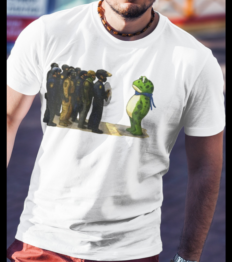 Portland Frog Protest Against ICE Deportation Resistance T-Shirt