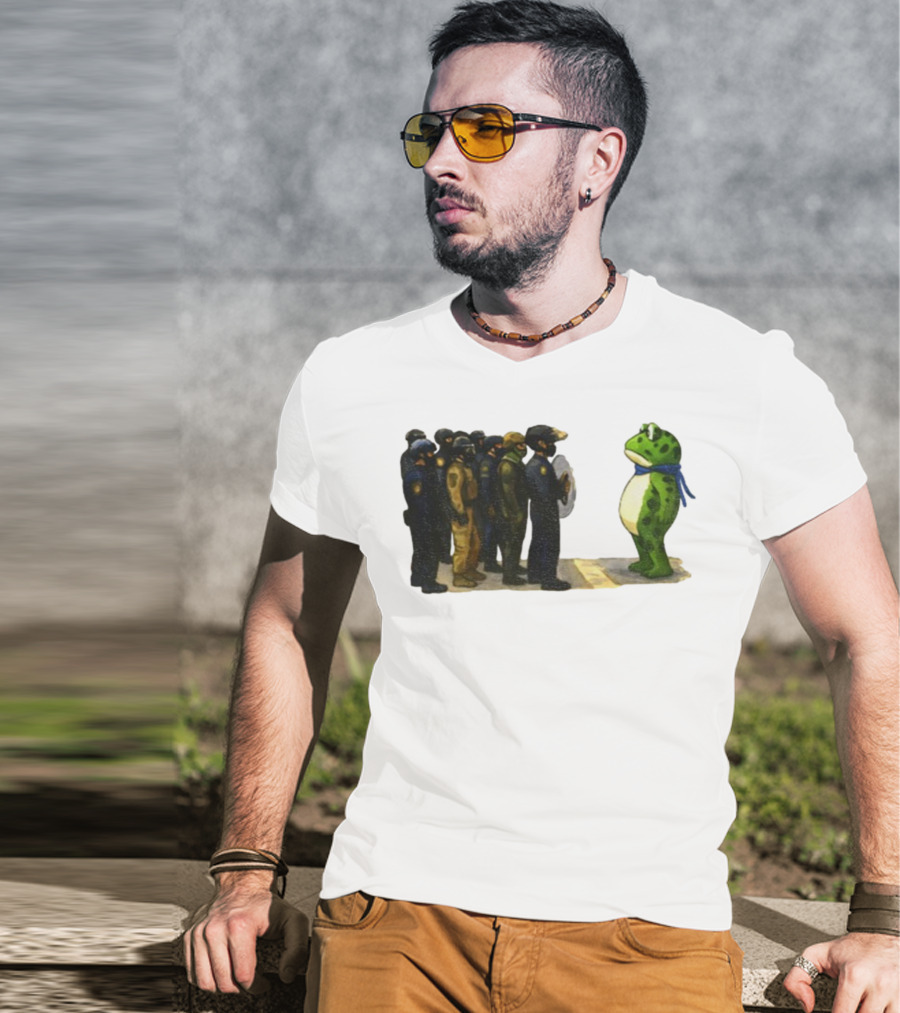 Portland Frog Protest Against ICE Deportation Resistance T-Shirt