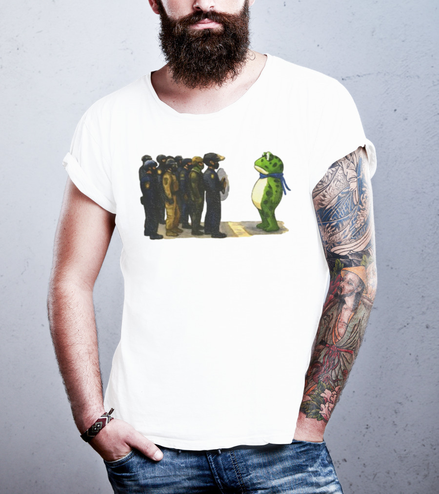 Portland Frog Protest Against ICE Deportation Resistance T-Shirt