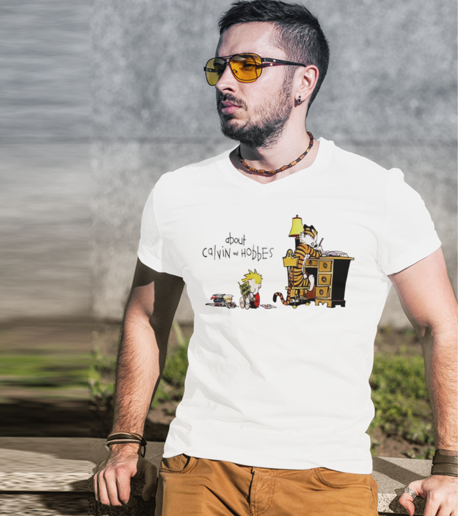 About Calvin And Hobbes Comics Reading And Writing T-Shirt