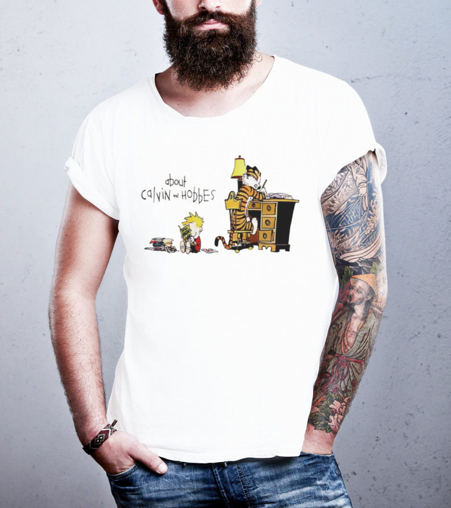 About Calvin And Hobbes Comics Reading And Writing T-Shirt