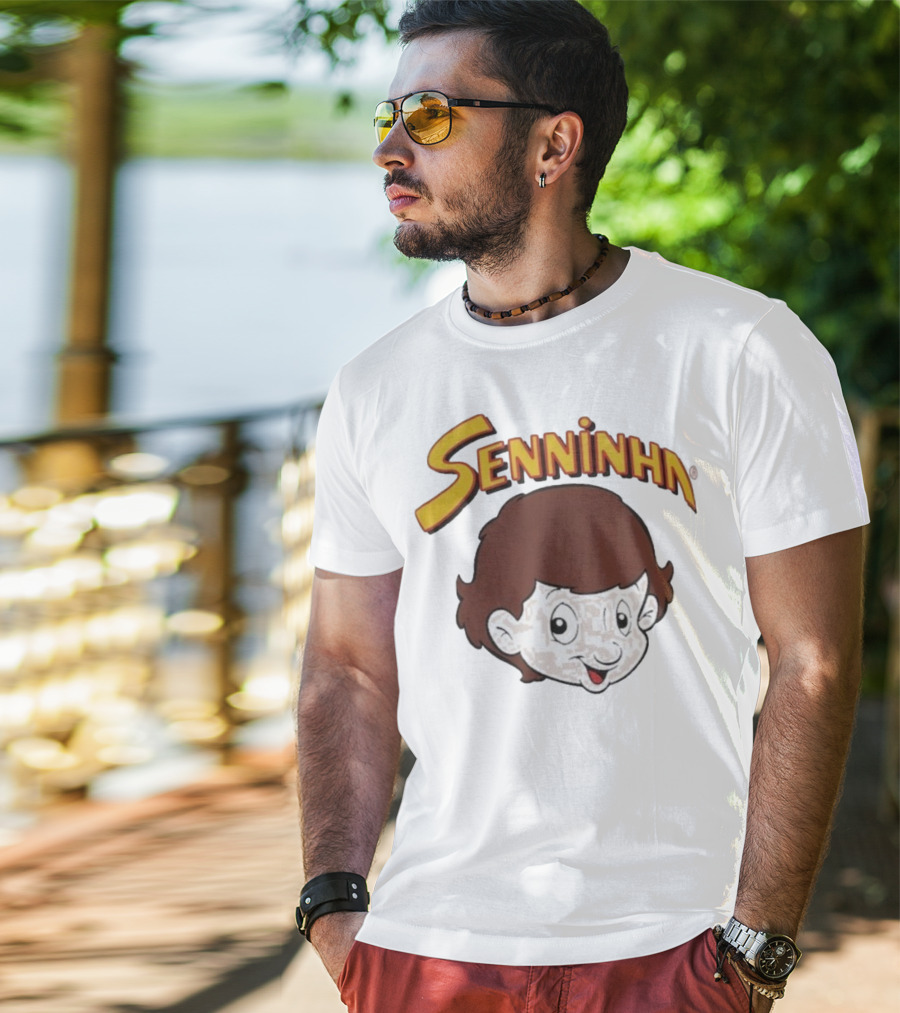 Senninha Ayrton Senna Character Merchandising T-Shirt