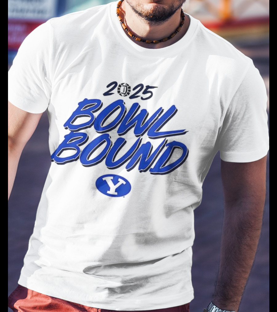 2025 Bowl Bound BYU Cougars Football Y Logo T-Shirt