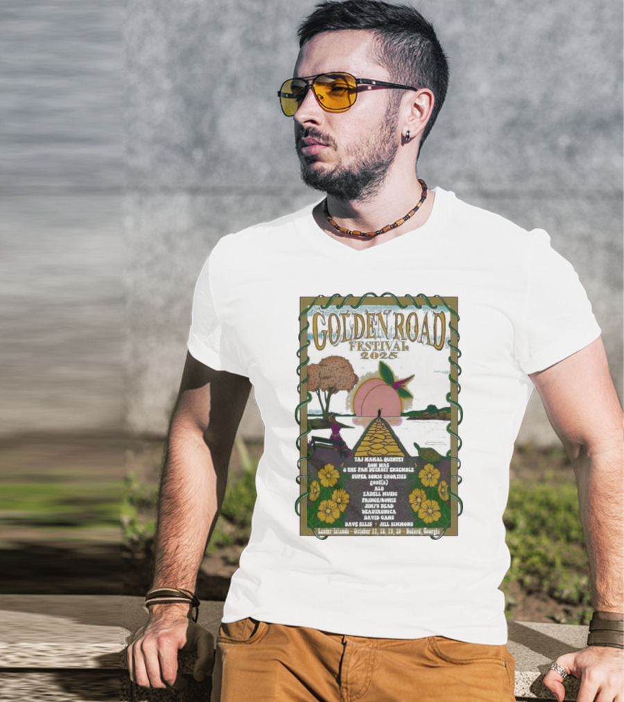 Golden Road Festival Buford Georgia October 17-20 2025 Taj Mahal Quintet Concert Event T-Shirt
