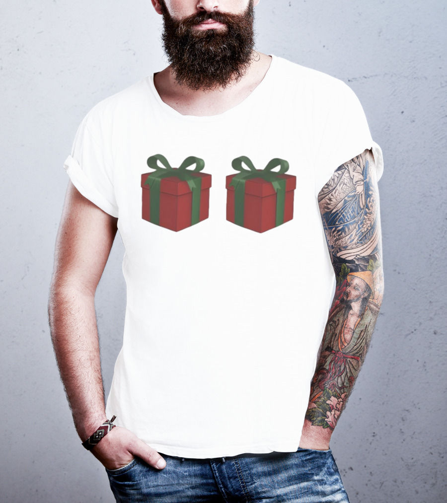 Just Here For The Presents Gifts Holiday Humor T-Shirt