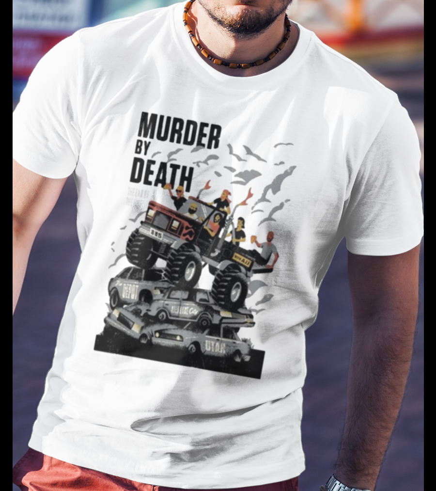 Murder By Death October 19 2025 Salt Lake City Tour Utah Depot Event Monster Truck Illustration T-Shirt