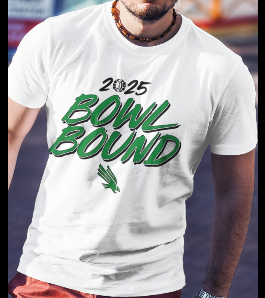 North Texas Mean Green 2025 Bowl Bound Football Team Enthusiasts Apparel T-Shirt
