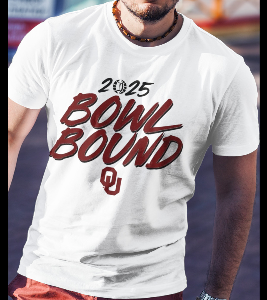 2025 Oklahoma Sooners Bowl Bound OU Logo T-Shirt