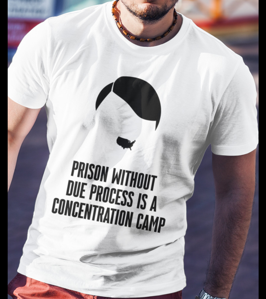 Prison Without Due Process Is A Concentration Camp Face Icon Illustration T-Shirt