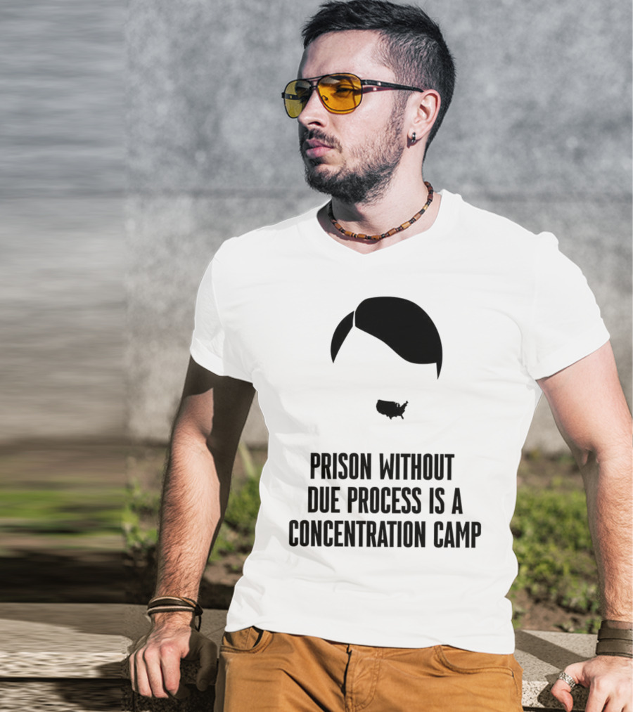Prison Without Due Process Is A Concentration Camp Face Icon Illustration T-Shirt