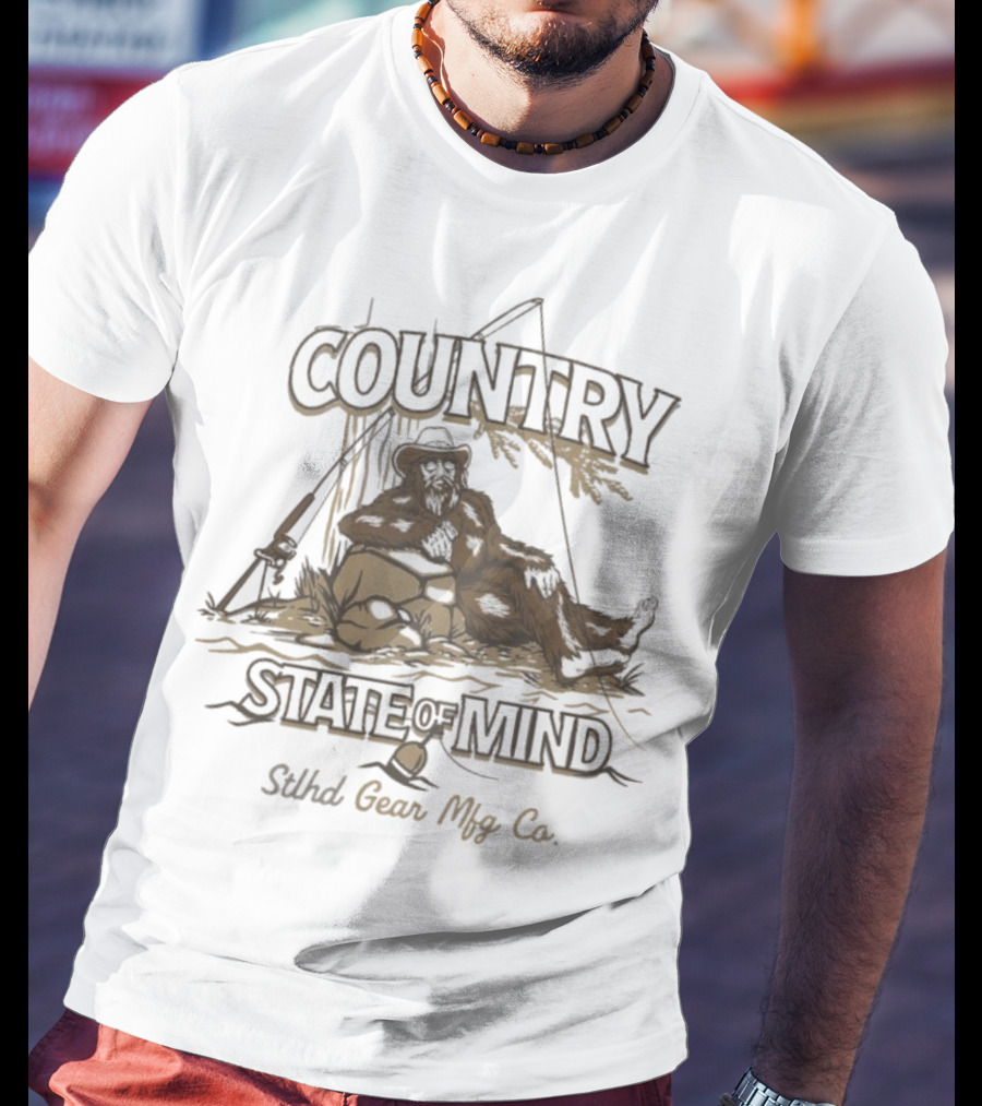 Country State Of Mind Stlhd Gear Mfg Co Fishing T-Shirt