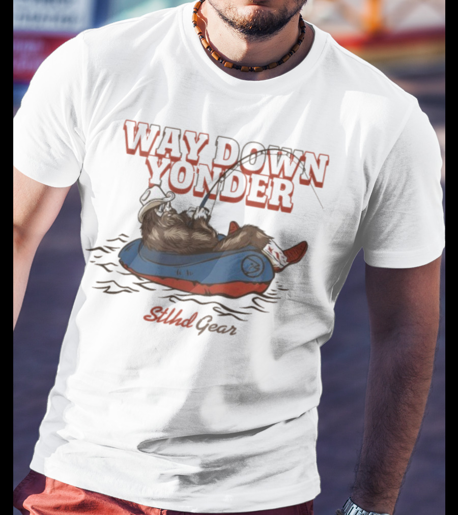 Way Down Yonder Stlhd Gear Cowboy Floating Adventure T-Shirt