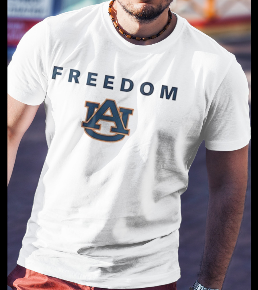Auburn Tigers Auburn University AU Logo Freedom Charlie Kirk T-Shirt