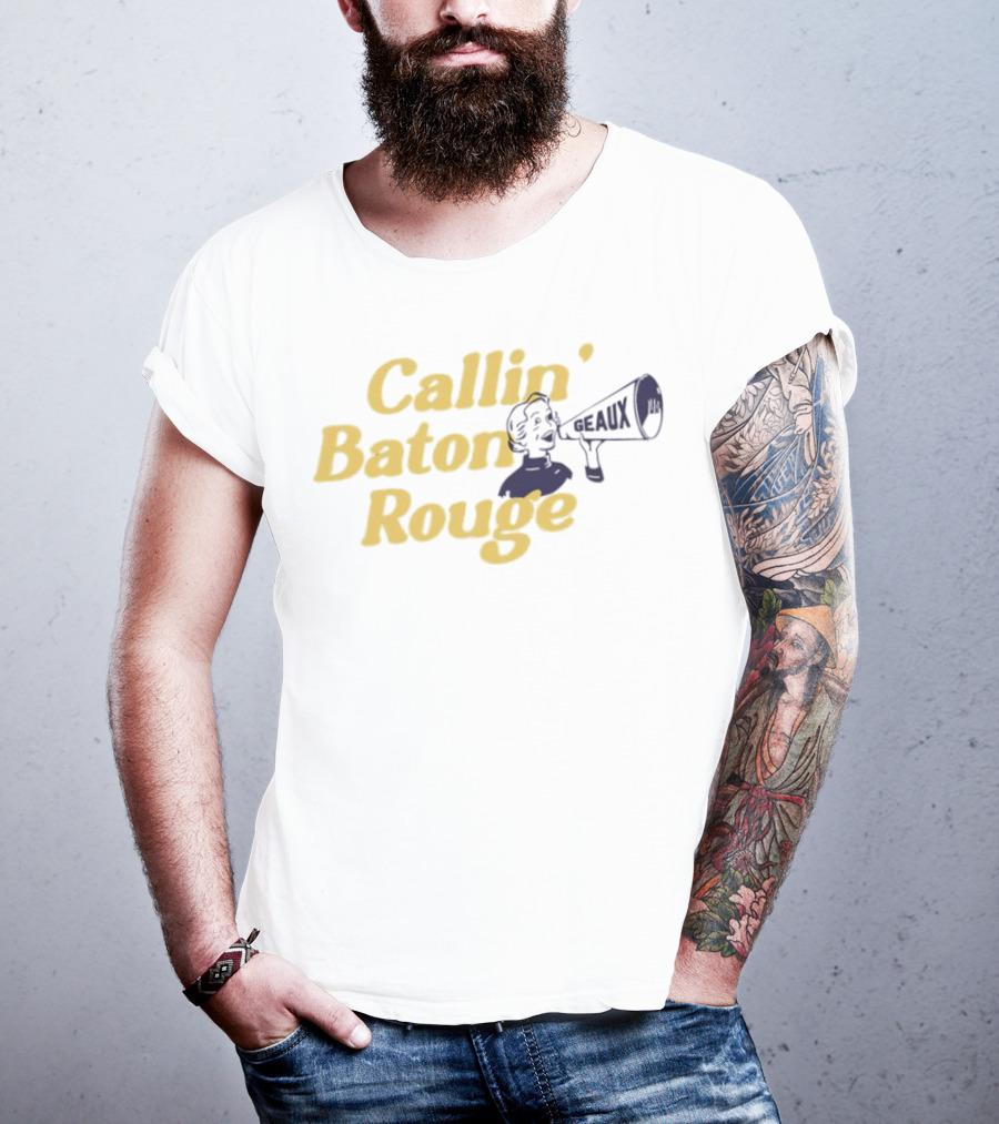 Callin’ Baton Rouge Geaux Megaphone Icon T-Shirt