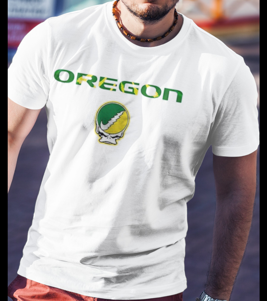 Grateful Dead Oregon Skull Flash Ducks T-Shirt