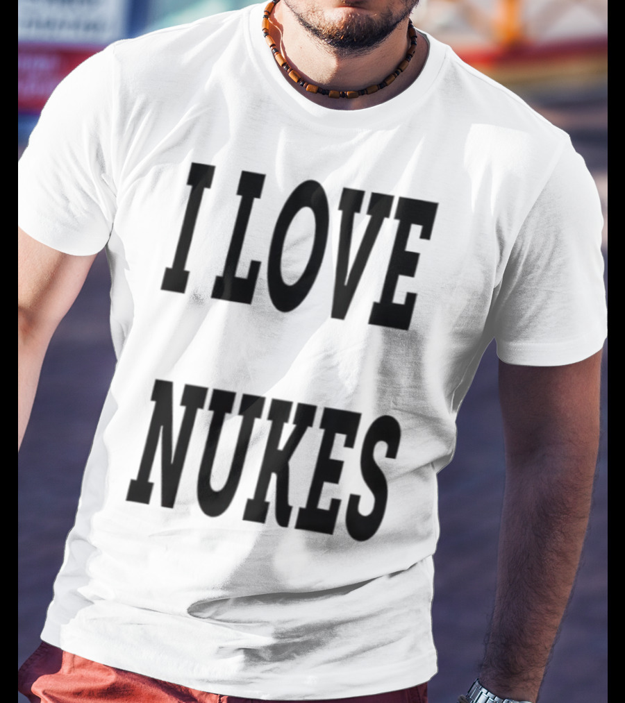 I Love Nukes DJ Smokey Retro Vibe T-Shirt