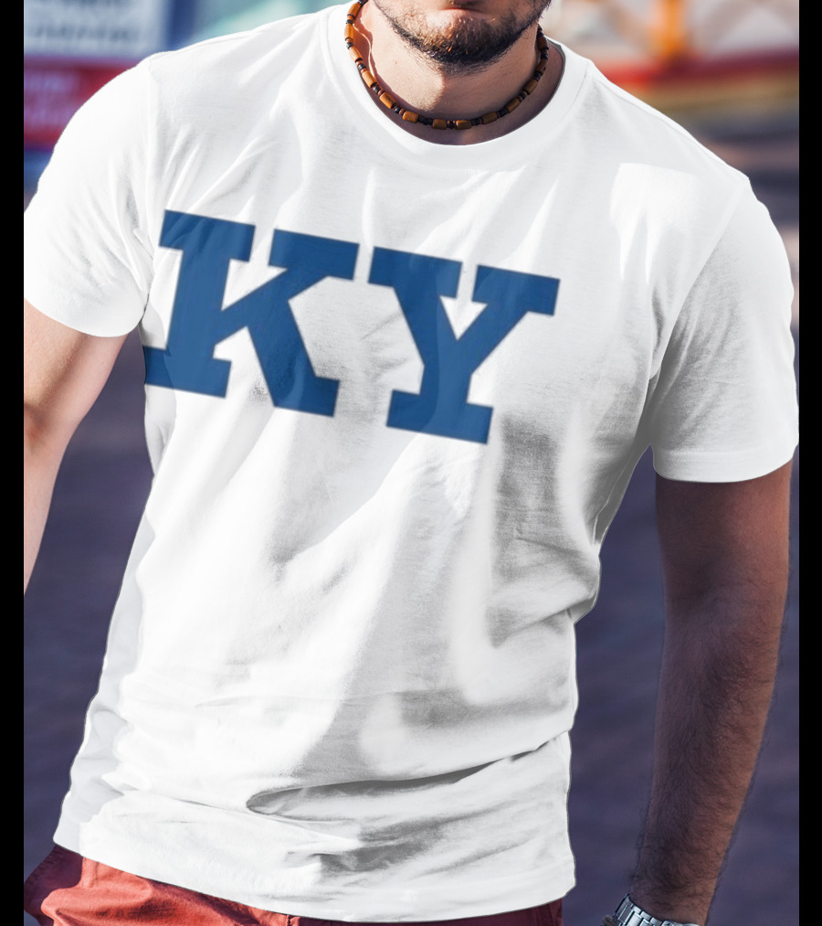 Kentucky KY Bold Blue Letters Iconic State Pride T-Shirt