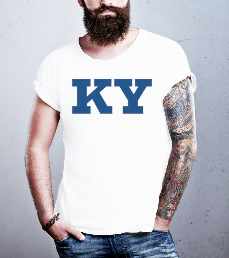 Kentucky KY Bold Blue Letters Iconic State Pride T-Shirt