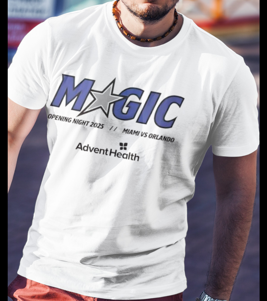Magic Opening Night 2025 Miami Vs Orlando AdventHealth T-Shirt