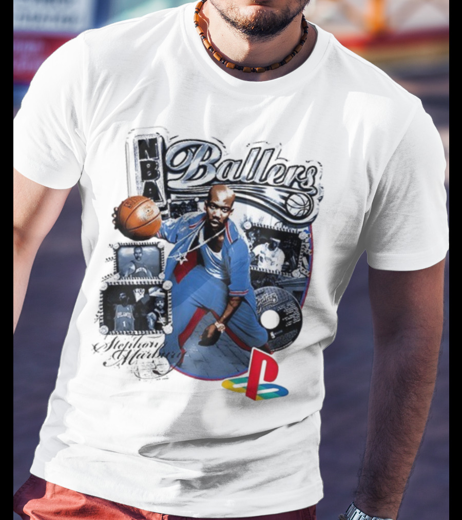NBA Ballers Stephon Marbury PS2 Experience Fantasy Lifestyle Of An NBA Superstar T-Shirt
