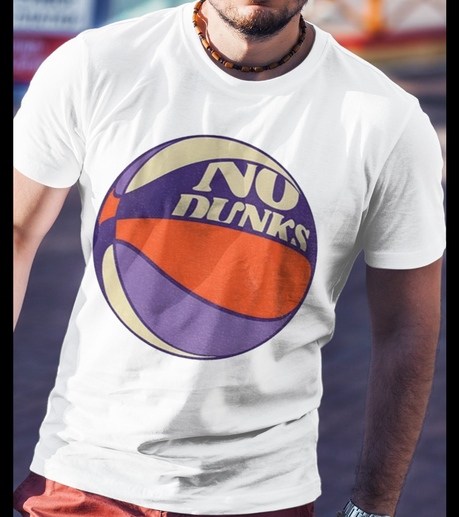 No Dunks Retro Style Basketball NBA Vintage Sports Aesthetic T-Shirt