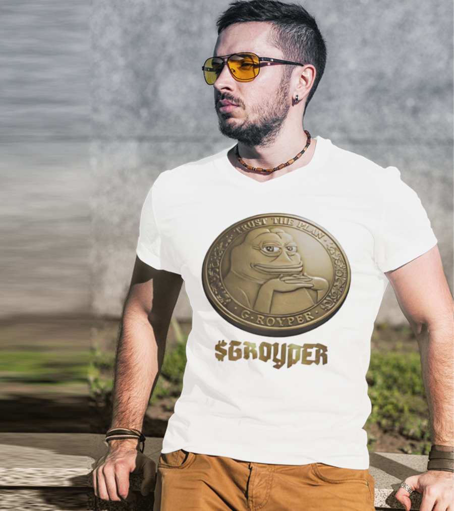 Pepe Frog Trust The Plan Groyper Coin T-Shirt