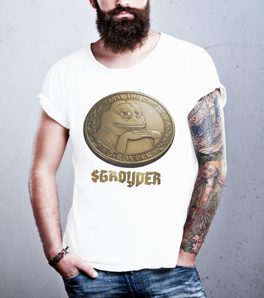 Pepe Frog Trust The Plan Groyper Coin T-Shirt