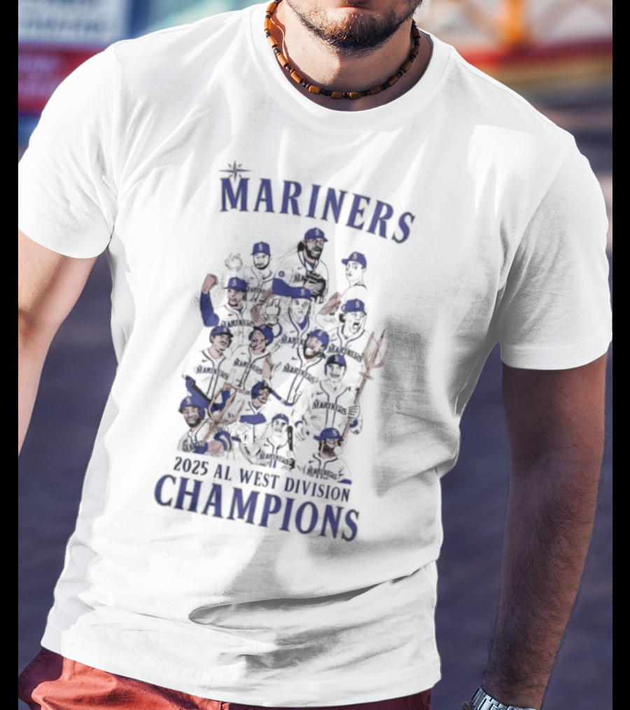 Mariners 2025 AL West Division Champions T-Shirt