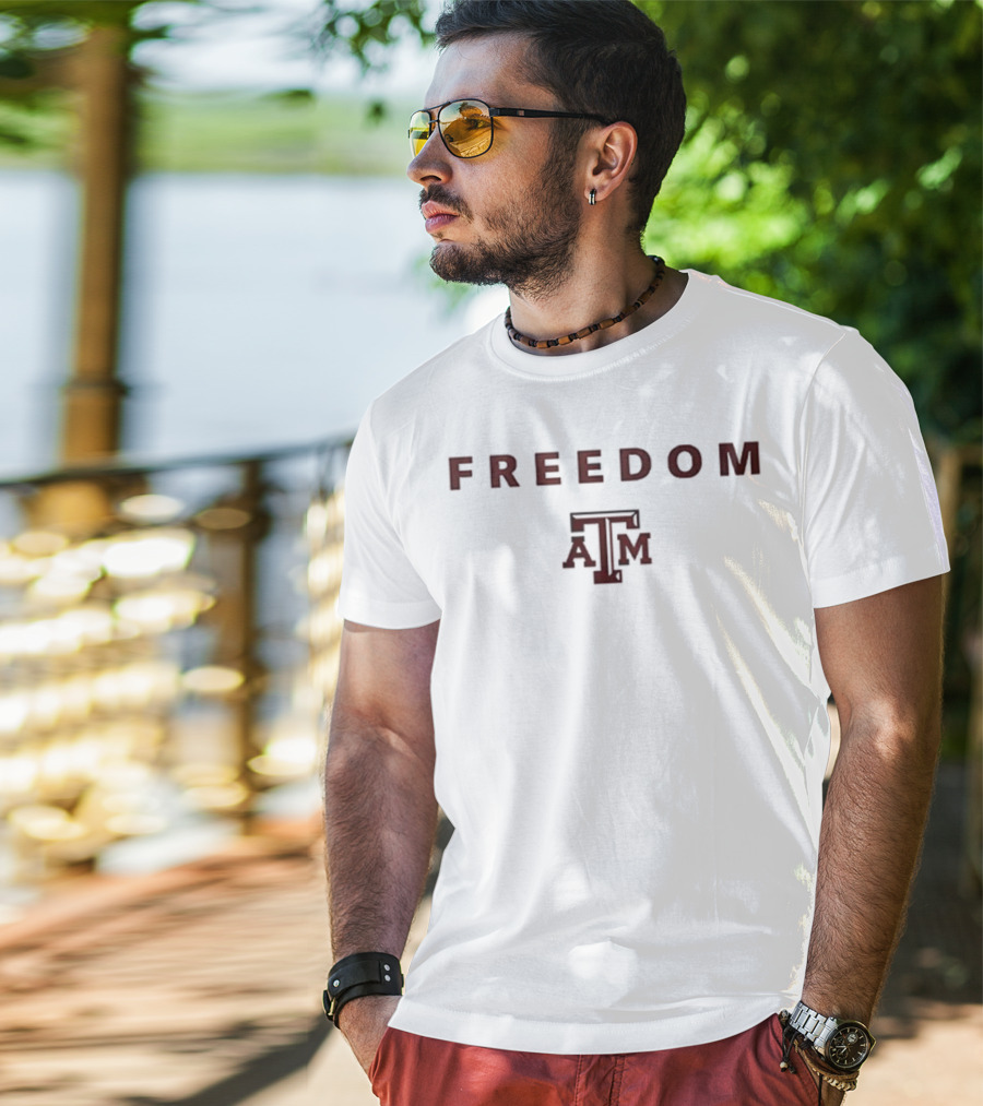 Texas A&M University Charlie Kirk Freedom Collaboration T-Shirt