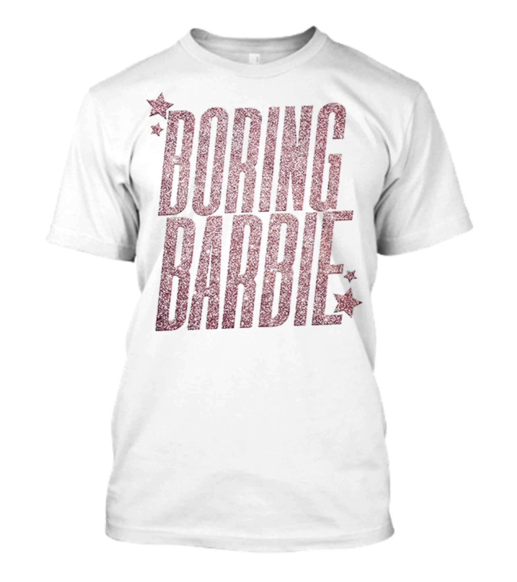 Boring Barbie Bold Red Stars T-Shirt