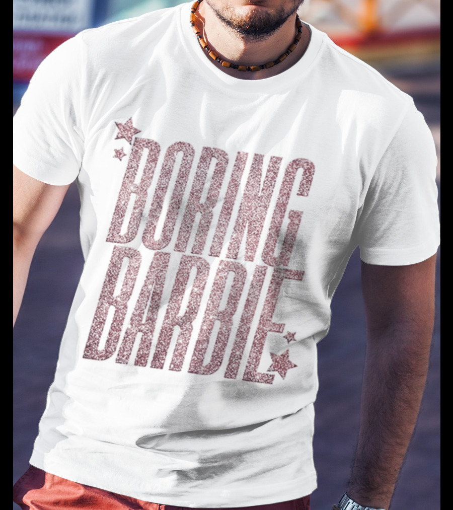 Boring Barbie Bold Red Stars T-Shirt