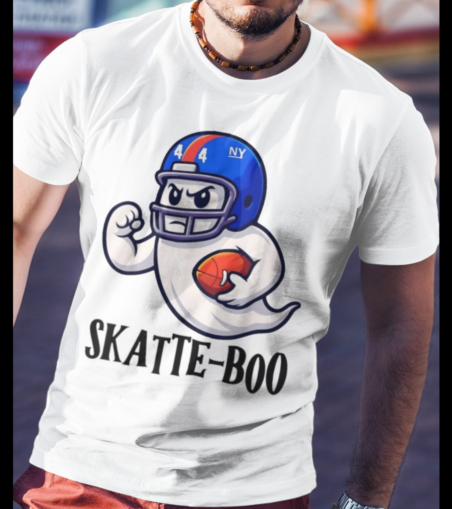 New York Giants Skatte-Boo Ghost Halloween Football Spirit T-Shirt