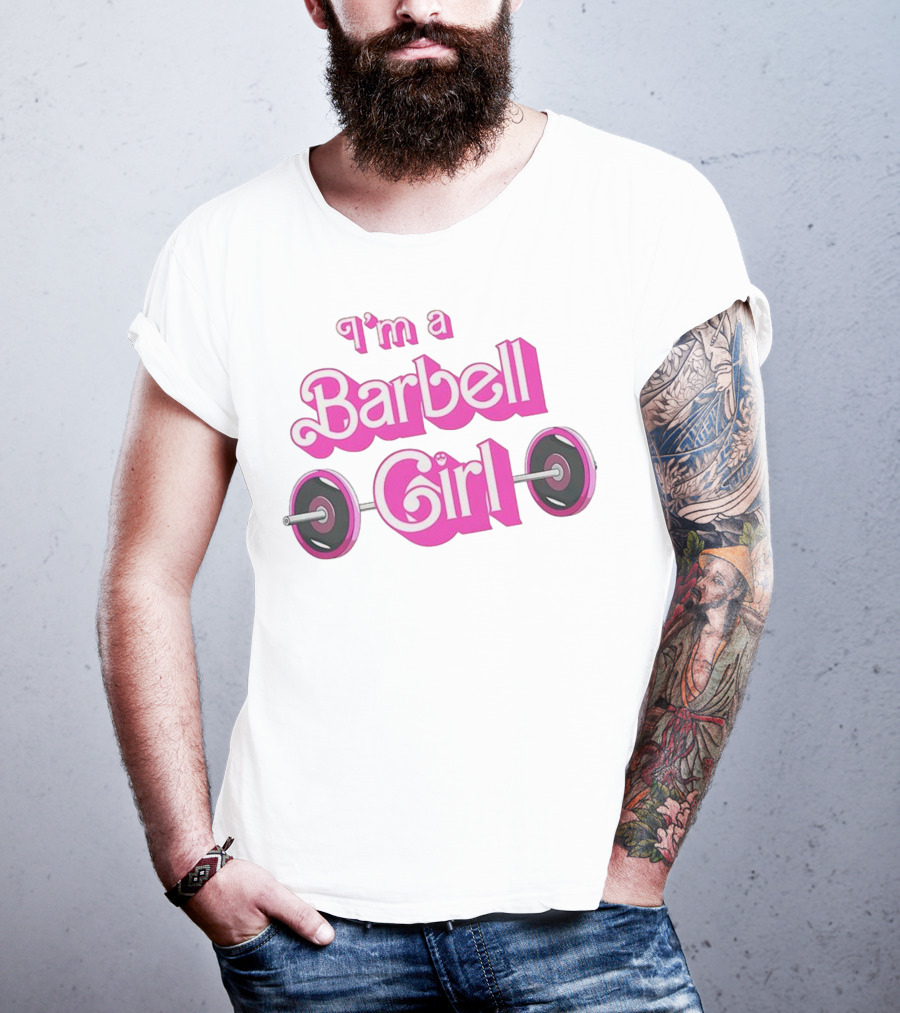 I’m A Barbell Girl Gym Enthusiast With Weightlifting Passion T-Shirt