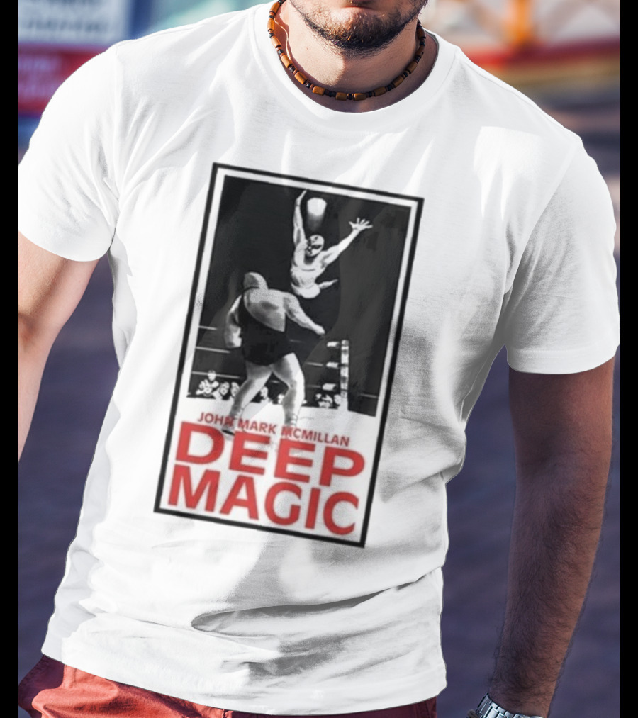 John Mark McMillan Deep Magic Wrestling Illustration T-Shirt