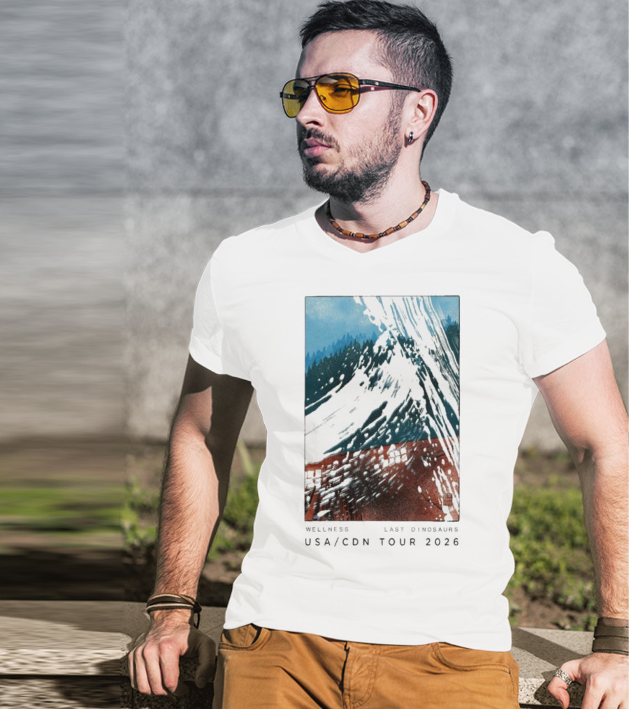 Wellness Last Dinosaurs USA CDN Tour 2026 T-Shirt
