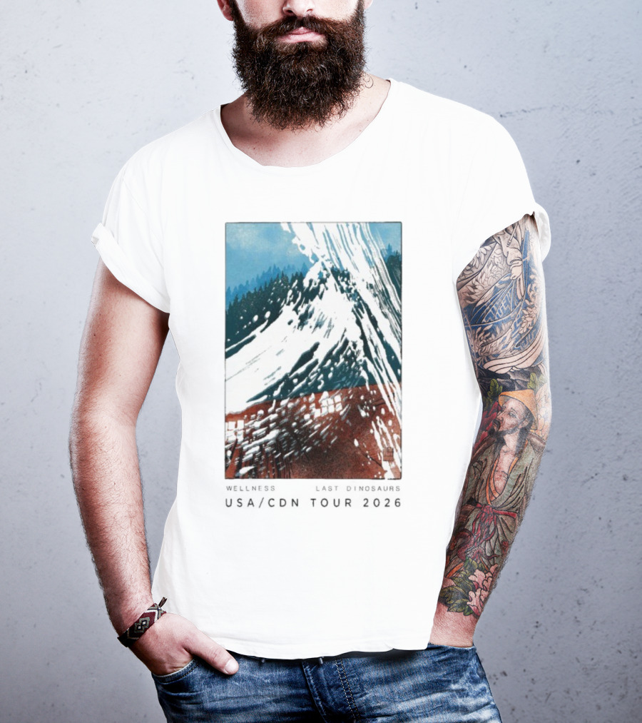 Wellness Last Dinosaurs USA CDN Tour 2026 T-Shirt