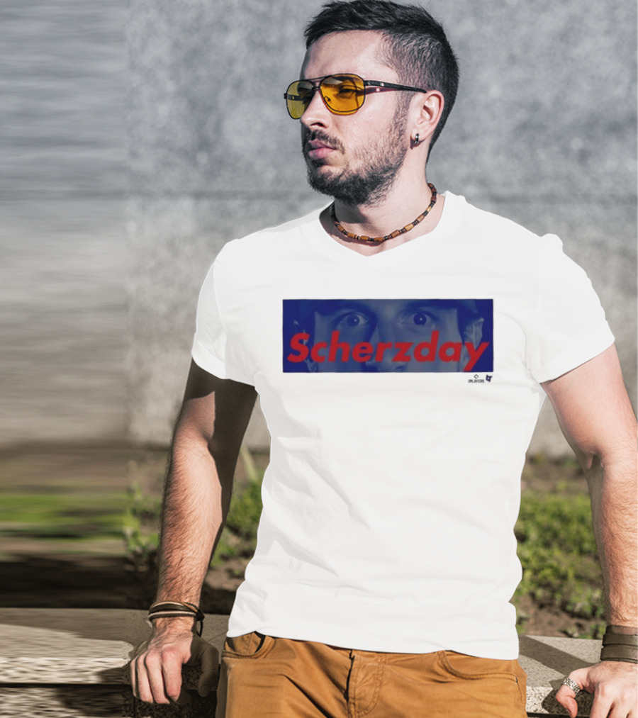 Max Scherzer Scherzday Eyes Toronto Blue Jays T-Shirt