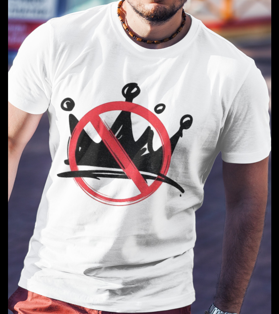 No Kings In America Anti Trump Democracy Political Symbol T-Shirt