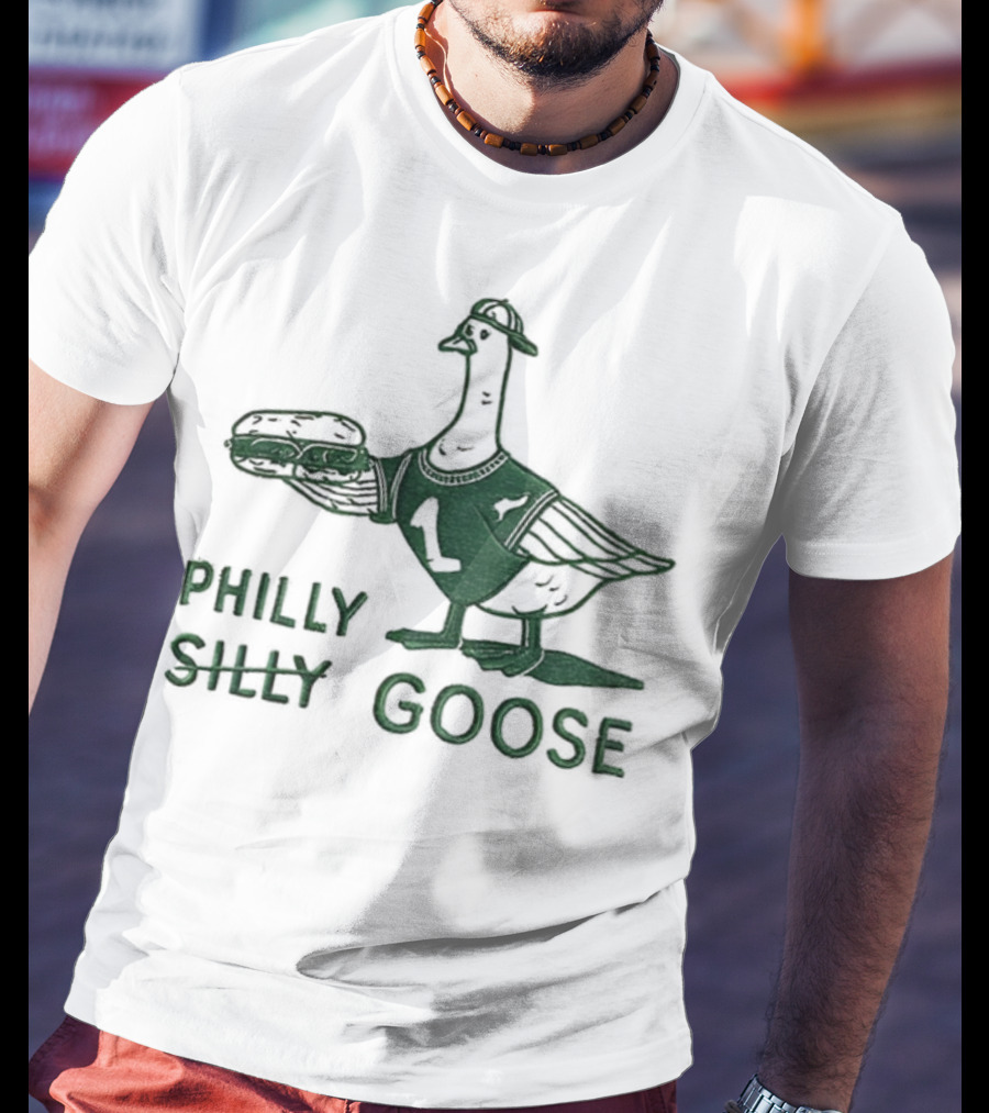 Philly Silly Goose Philadelphia Phillies Eagles T-Shirt