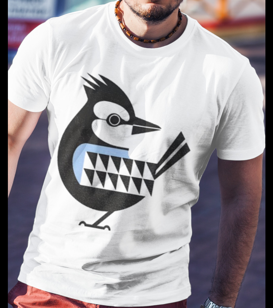 Toronto Blue Jays Retro Blue Bird Baseball Illustration T-Shirt