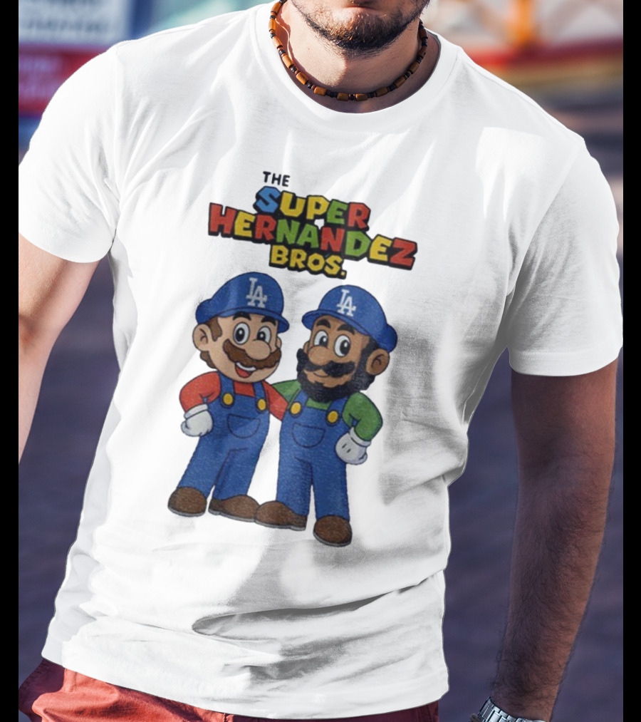 The Super Hernandez Bros LA Baseball Theme T-Shirt