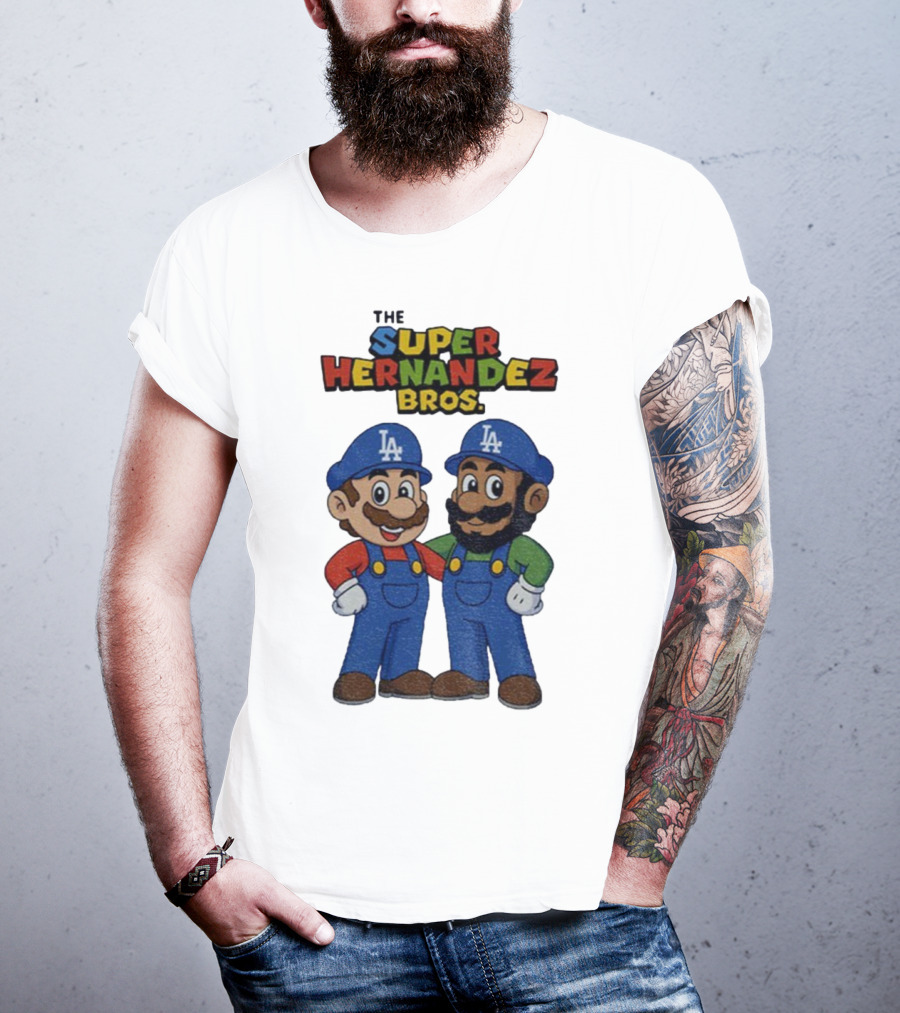 The Super Hernandez Bros LA Baseball Theme T-Shirt