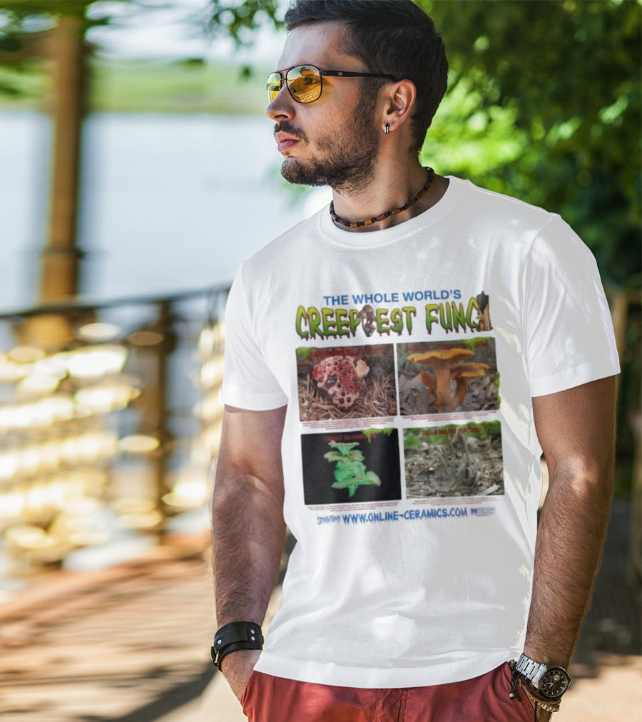 THE WHOLE WORLD'S CREEPIEST FUNG DEAD MAN'S FINGERS BLEEDING TOOTH MUSHROOM理念 T-Shirt