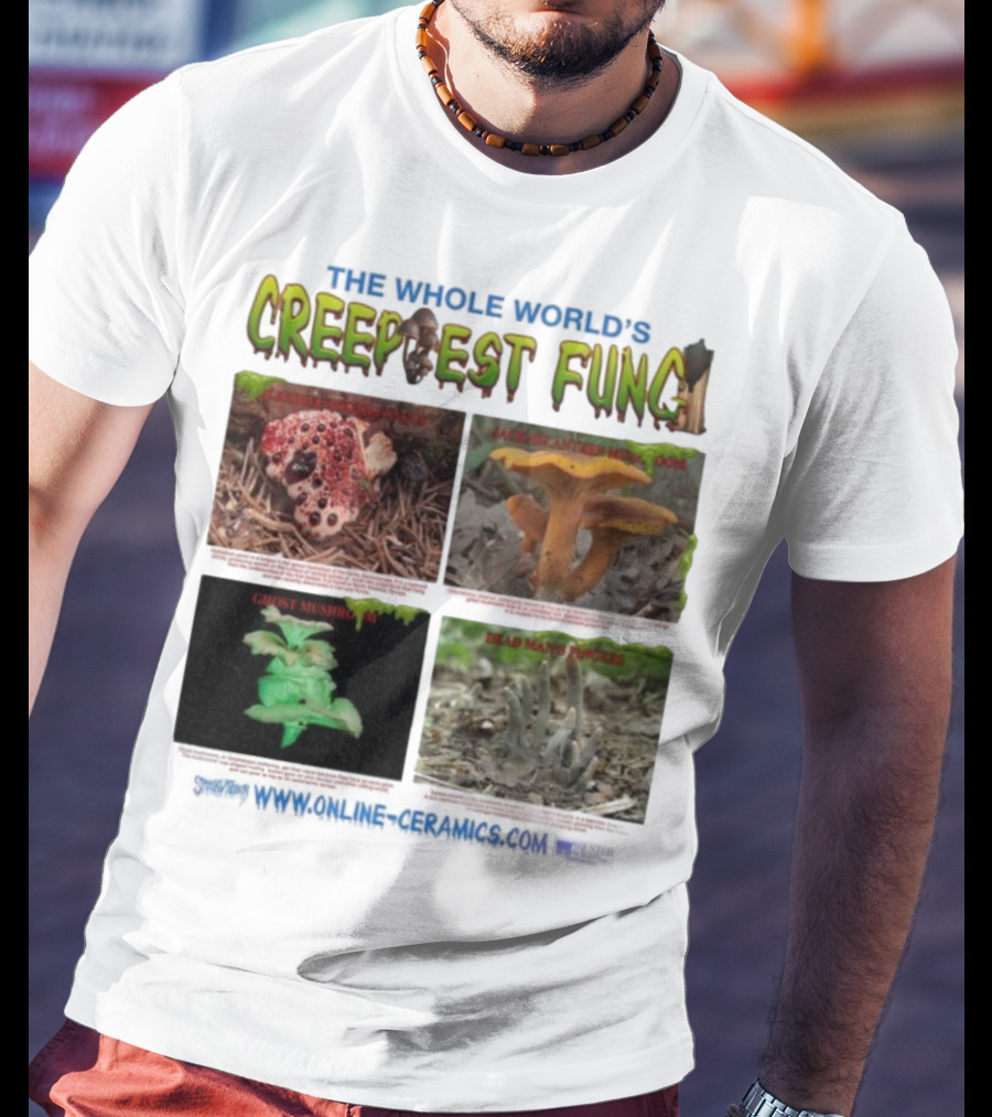 THE WHOLE WORLD'S CREEPIEST FUNG DEAD MAN'S FINGERS BLEEDING TOOTH MUSHROOM理念 T-Shirt