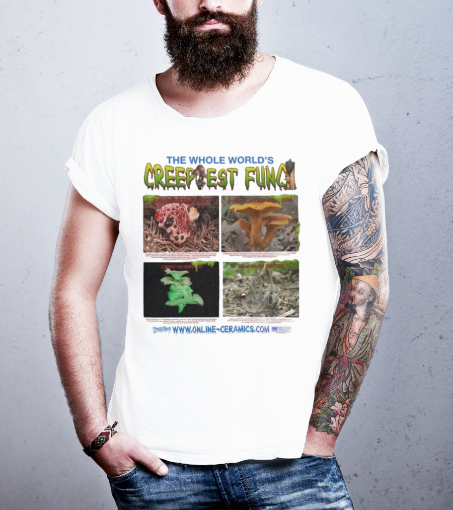 THE WHOLE WORLD'S CREEPIEST FUNG DEAD MAN'S FINGERS BLEEDING TOOTH MUSHROOM理念 T-Shirt