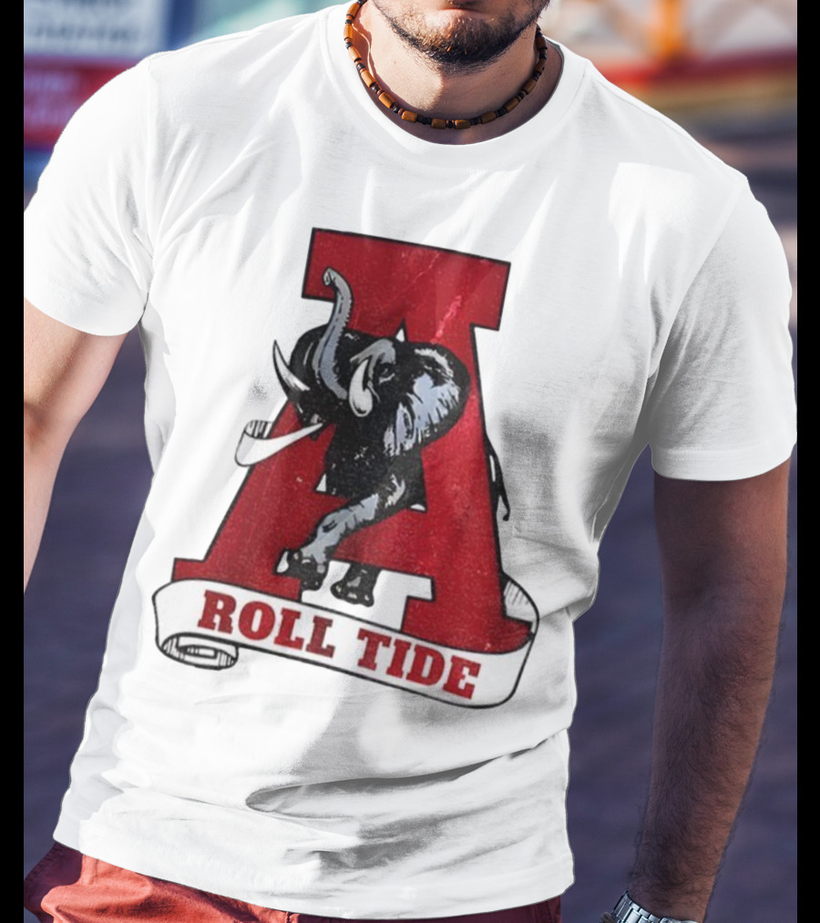 Vintage Roll Tide Alabama Crimson Tide Elephant Retro A T-Shirt